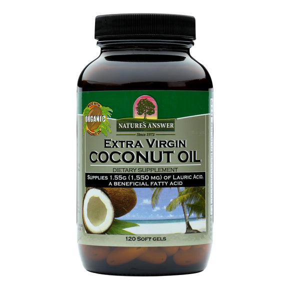 Nature's Answer - Extra Virgin Coconut Oil - 120 Softgels - Vita-Shoppe.com