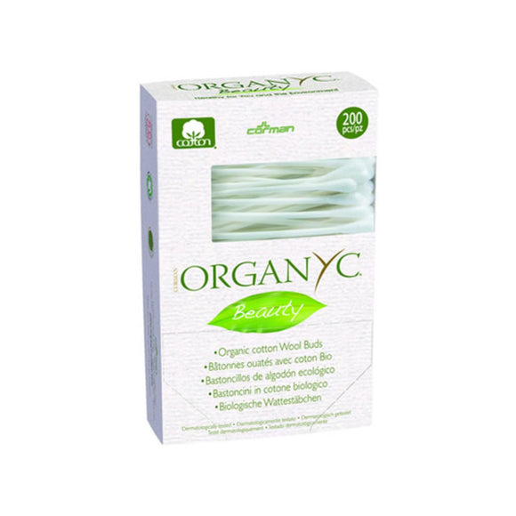 Organyc Beauty Cotton Swabs - 200 Pack - Vita-Shoppe.com