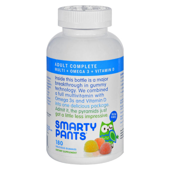 Smartypants All-in-one Multivitamin Plus Omega 3 Plus Vitamin D Gummies - 180 Pack - Vita-Shoppe.com