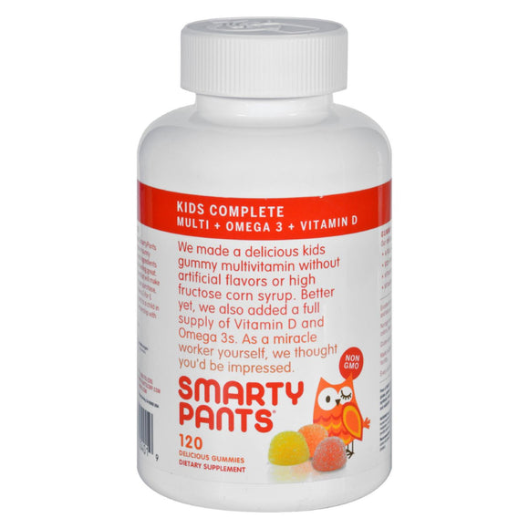Smartypants Children's All-in-one Multivitamin Plus Omega 3 Plus Vitamin D Gummies - 120 Ct - Vita-Shoppe.com