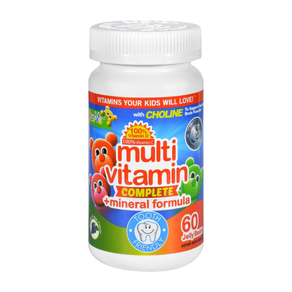 Yum V's Multi Vitamin Plus Mineral Formula Jellies Yummy Grape - 60 Chewables - Vita-Shoppe.com