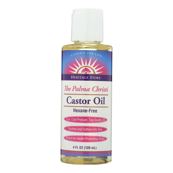 Heritage Products Castor Oil Hexane Free - 4 Fl Oz - Vita-Shoppe.com