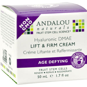 Andalou Naturals Age-defying Hyaluronic Dmae Lift And Firm Cream - 1.7 Fl Oz - Vita-Shoppe.com