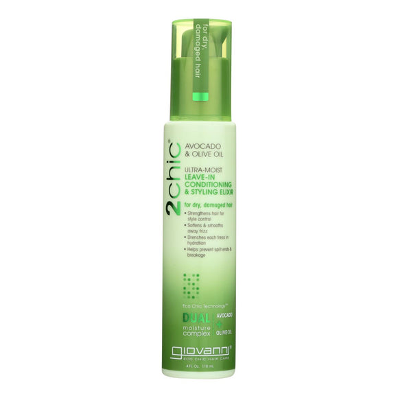 Giovanni Hair Care Products Leave In Conditioner - 2chic Avocado - 4 Oz - Vita-Shoppe.com