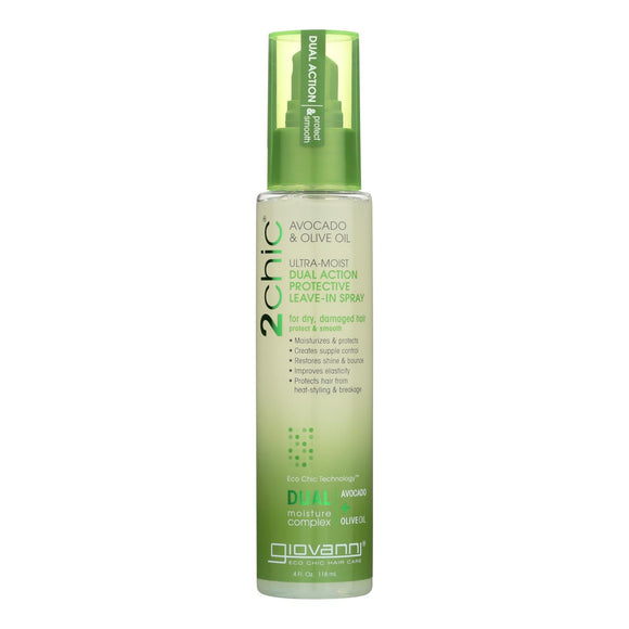 Giovanni Hair Care Products Spray Leave In Conditioner - 2chic Avocado - 4 Oz - Vita-Shoppe.com