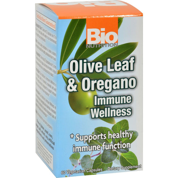 Bio Nutrition Immune Wellness - Olive Leaf And Oregano - 60 Vcaps - Vita-Shoppe.com