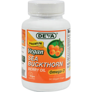 Deva Vegan Vitamins - Sea Buckthorn Oil Vegan - 90 Vegan Capsules - Vita-Shoppe.com