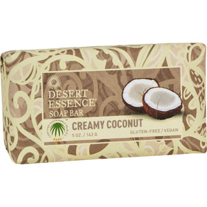 Desert Essence Bar Soap - Creamy Coconut - 5 Oz - Vita-Shoppe.com