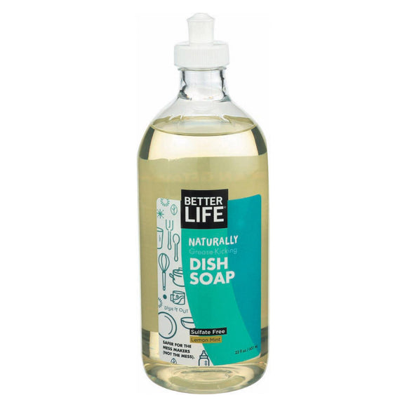 Better Life Dish Soap - Lemon Mint - 22 Fl Oz - Vita-Shoppe.com