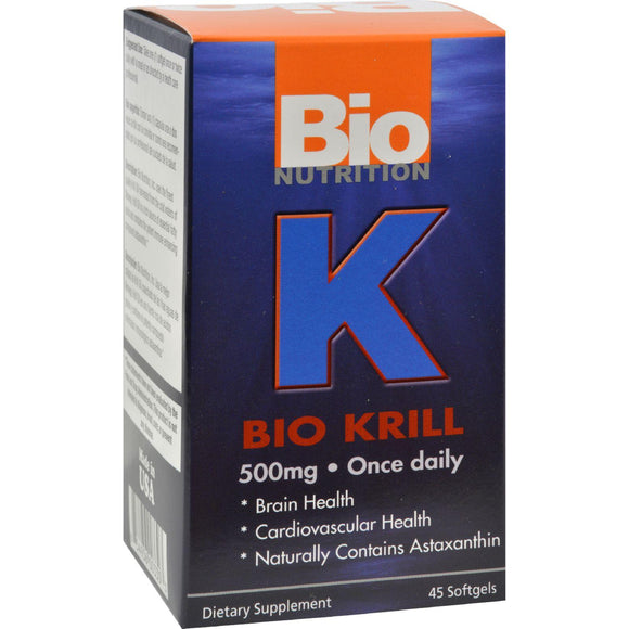 Bio Nutrition Bio Krill 500mg - 45 Softgels - Vita-Shoppe.com