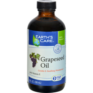 Earth's Care 100% Pure Grapeseed Oil - 8 Fl Oz - Vita-Shoppe.com