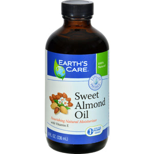Earth's Care 100% Pure Sweet Almond Oil - 8 Fl Oz - Vita-Shoppe.com