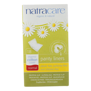 Natracare Panty Liner - Normal Wrapped - 18 Ct - Vita-Shoppe.com