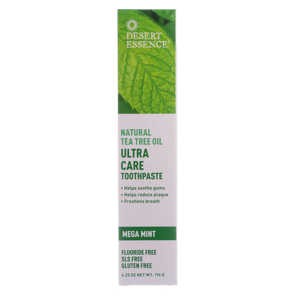 Desert Essence Toothpaste - Tea Tree U-care Mint - 6.25 Oz - Vita-Shoppe.com