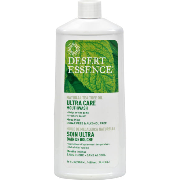 Desert Essence Mouthwash - Tea Tree U-care Mint - 16 Fl Oz - Vita-Shoppe.com