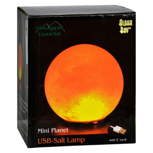 Himalayan Salt Mini Planet Salt Lamp - Usb - 3 In - Vita-Shoppe.com