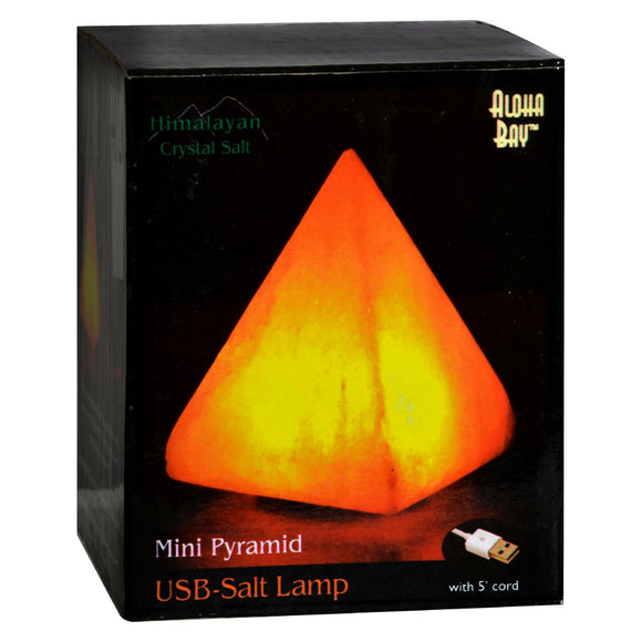 Himalayan Salt Pyramid Salt Lamp - Usb - 3.5 In - Vita-Shoppe.com