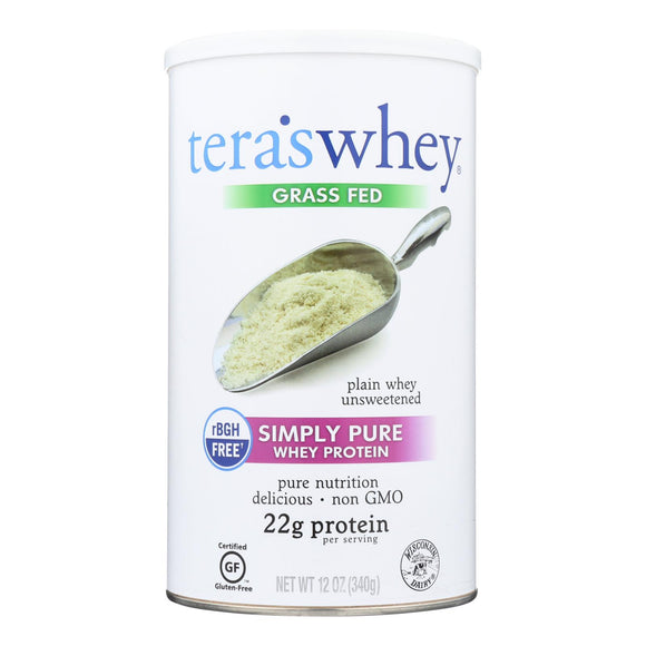 Tera's Whey Protein - Rbgh Free - Plain - Unsweetened - 12 Oz - Vita-Shoppe.com