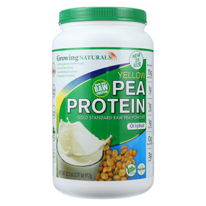 Growing Naturals Pea Protein Powder - Original Flavor - 32.2 Oz - Vita-Shoppe.com