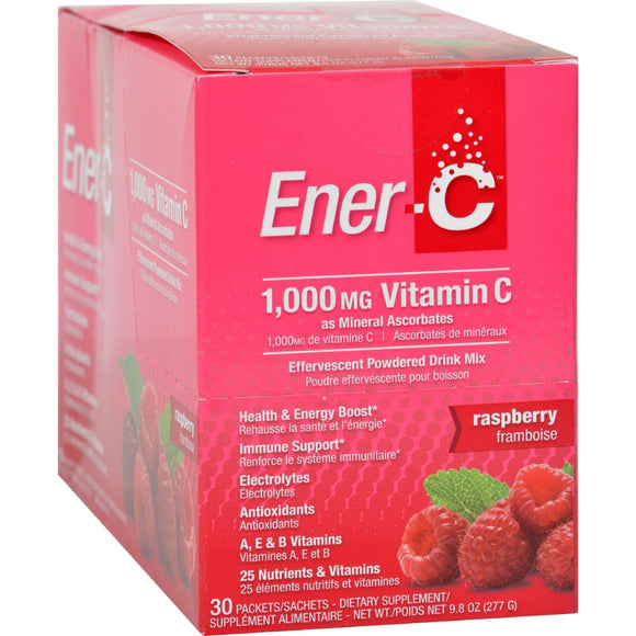 Ener-c Vitamin Drink Mix - Raspberry - 1000 Mg - 30 Packets - Vita-Shoppe.com