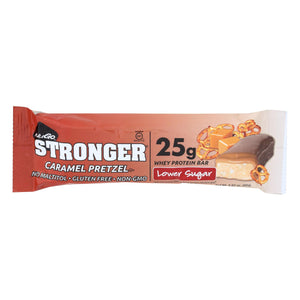Nugo Nutrition Bar - Stronger Caramel Pretzel - 2.82 Oz - Case Of 12 - Vita-Shoppe.com