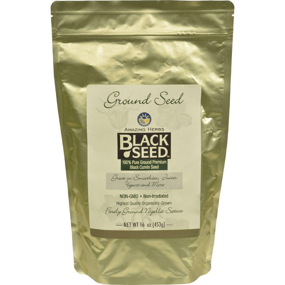 Amazing Herbs Black Seed Ground Seed - 16 Oz - Vita-Shoppe.com