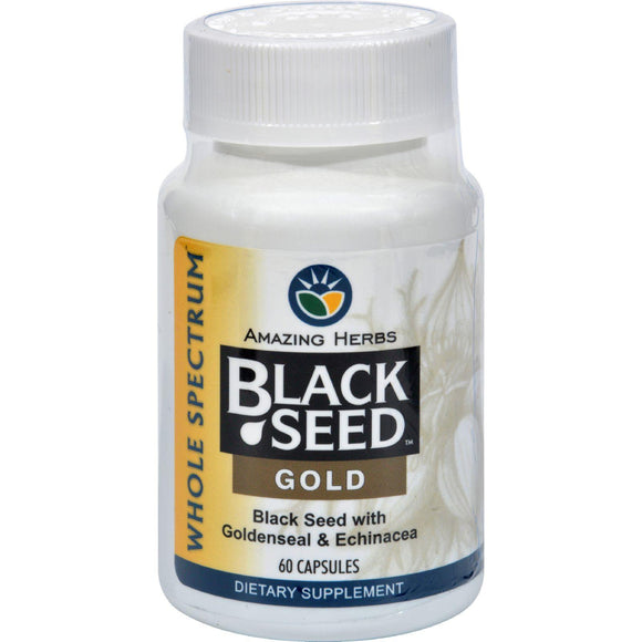 Amazing Herbs Black Seed Gold - 60 Capsules - Vita-Shoppe.com