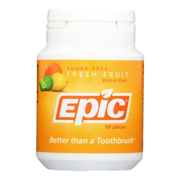 Epic Dental Xylitol Gum - Fresh Fruit - 50 Pieces - Vita-Shoppe.com