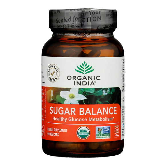 Organic India - Sugar Balance - 1 Each -90 Vcap - Vita-Shoppe.com