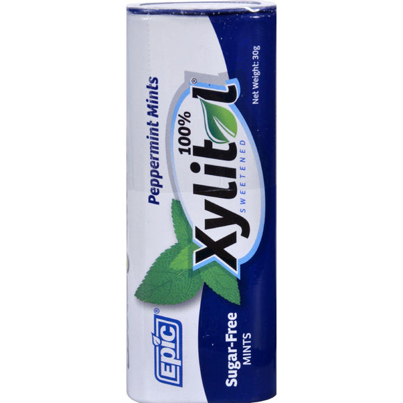 Epic Dental Mints - Peppermint Xylitol Tin - 60 Ct - Case Of 10 - Vita-Shoppe.com