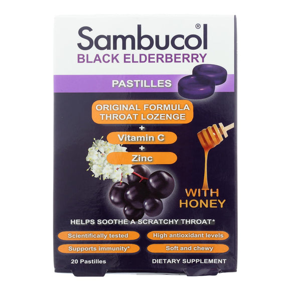 Sambucol - Pastilles - Black Elderberry - 20 Ct - Vita-Shoppe.com