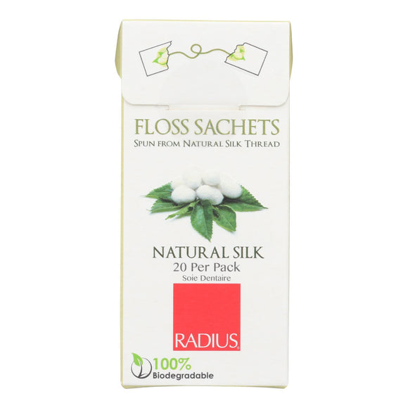 Radius Natural Silk Floss Sachets  - Case Of 20 - Ct - Vita-Shoppe.com