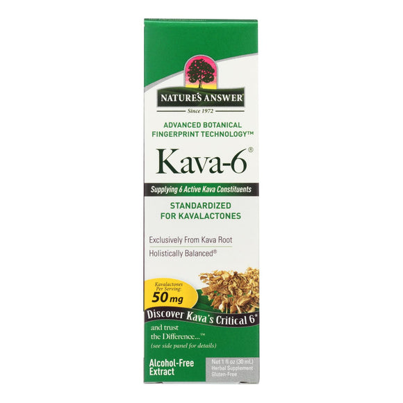 Nature's Answer - Kava 6 Extract - Alcohol Free - 1 Oz - Vita-Shoppe.com