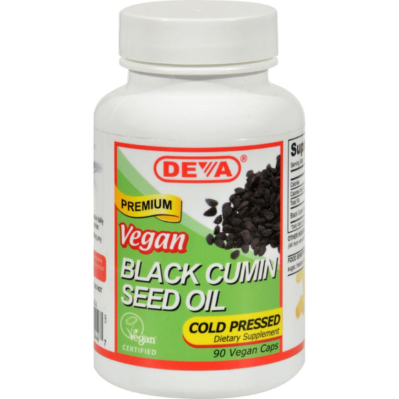 Deva Vegan Vitamins Black Cumin Seed Oil - 90 Vegetarian Capsules - Vita-Shoppe.com