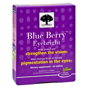 New Nordic Blue Berry Eyebright - 60 Tablets - Vita-Shoppe.com