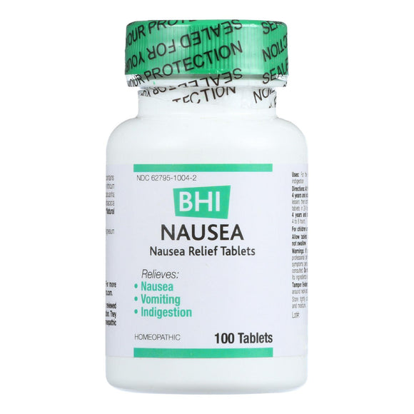 Bhi Nausea Relief - 100 Tablets - Vita-Shoppe.com