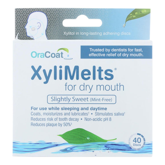 Oracoat - Xylimelts - Dry Mouth - Mint Free - 40 Count - Vita-Shoppe.com