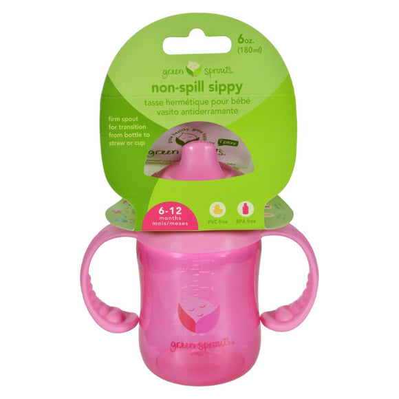 Green Sprouts Sippy Cup - Non Spill Pink - 1 Ct - Vita-Shoppe.com