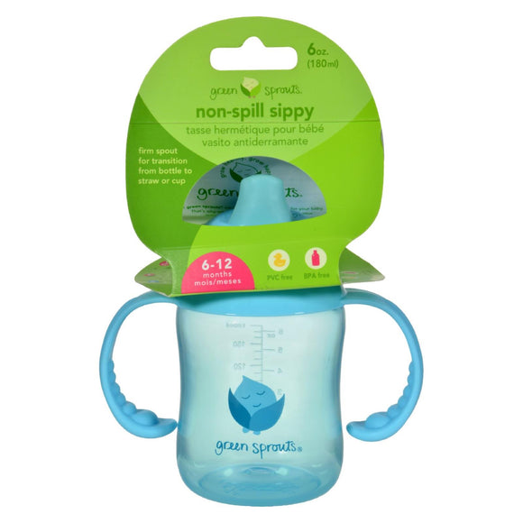 Green Sprouts Sippy Cup - Non Spill Aqua - 1 Ct - Vita-Shoppe.com
