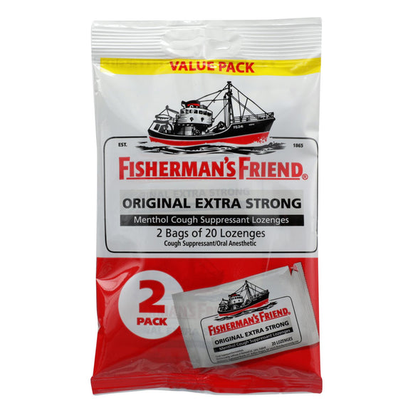 Fisherman's Friend Lozenges - Original Extra Strong - Dsp - 40 Ct - 1 Case - Vita-Shoppe.com