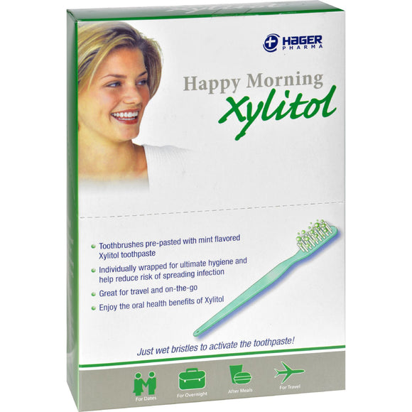 Hager Pharma Toothbrush - With Xylitol - Happy Morning - 1 Case - Vita-Shoppe.com