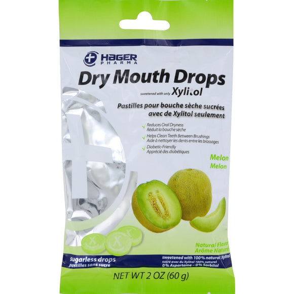 Hager Pharma Dry Mouth Drops - Melon - 2 Oz - Vita-Shoppe.com