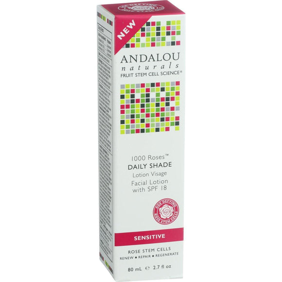 Andalou Naturals Facial Lotion - 1000 Roses - Daily Shade Spf 18 - 2.7 Oz - Vita-Shoppe.com