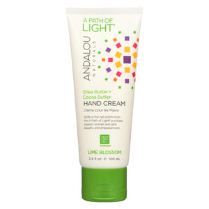 Andalou Naturals Hand Cream - A Force Of Nature Shea Butter Plus Coconut Water - Lime Blossom - 3.4 Oz - Vita-Shoppe.com