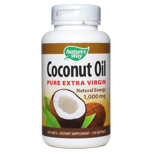 Nature's Way Coconut Oil - 1000 Mg - 120 Softgels - Vita-Shoppe.com