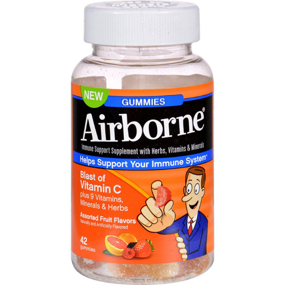 Airborne Vitamin C Gummies For Adults - Assorted Fruit Flavors - 42 Count - Vita-Shoppe.com