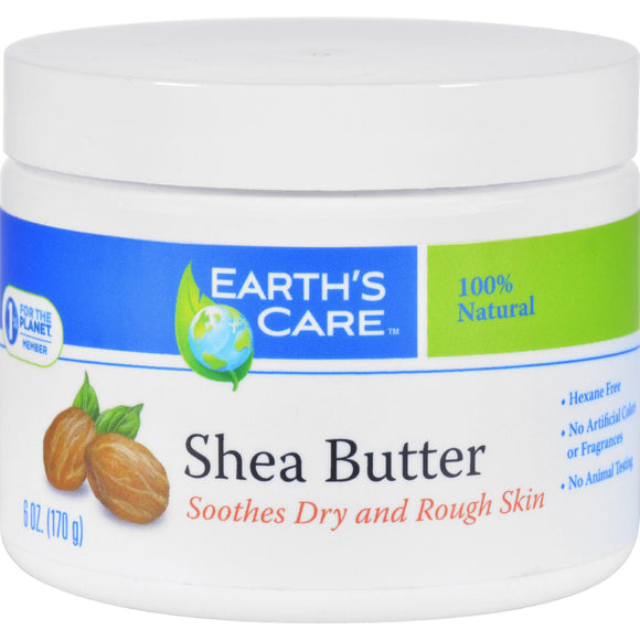 Earth's Care Shea Butter - 100 Percent Pure - Natural - 6 Oz - Vita-Shoppe.com