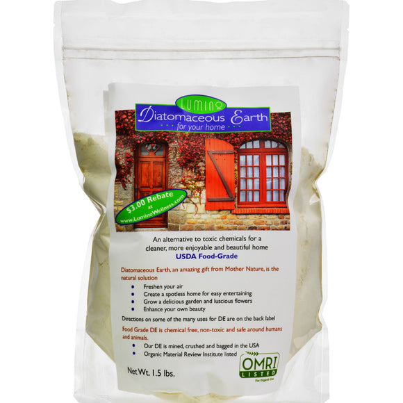 Lumino Home Diatomaceous Earth - Food Grade - Home - 1.5 Lb - Vita-Shoppe.com