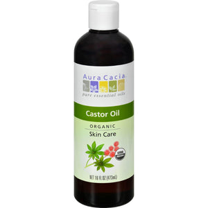Aura Cacia Skin Care Oil - Organic Castor Oil - 16 Fl Oz - Vita-Shoppe.com