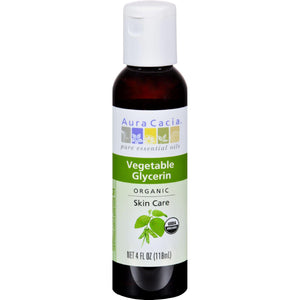 Aura Cacia Skin Care Oil - Organic Vegetable Glycerin Oil - 4 Fl Oz - Vita-Shoppe.com